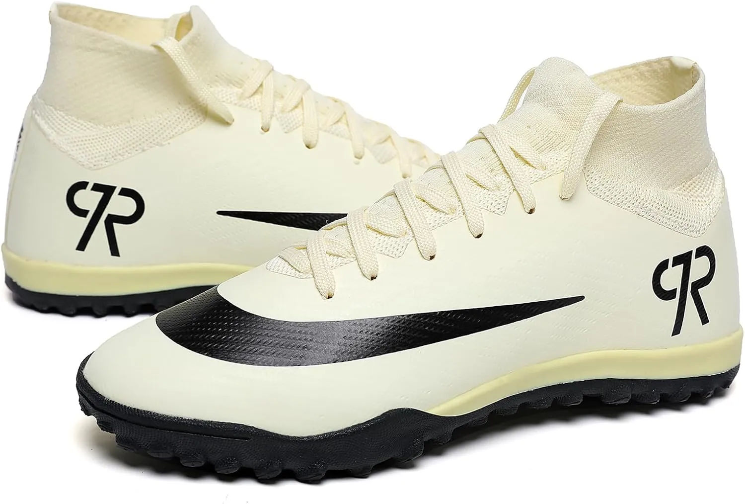 Kids Soccer Shoes Indoor Futsal Turf Big Boys Soccer Cleats Youths TF High-Top Football Boots for Athletic Training Academy TF