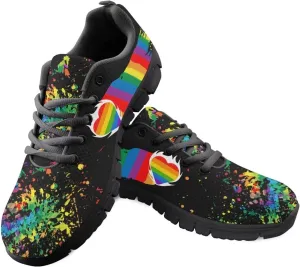 Kuiaobaty Women's Fashion Sneakers Men's Athletic Shoes Walking Running Tennis Shoes Lace-up Lightweight Breathable
