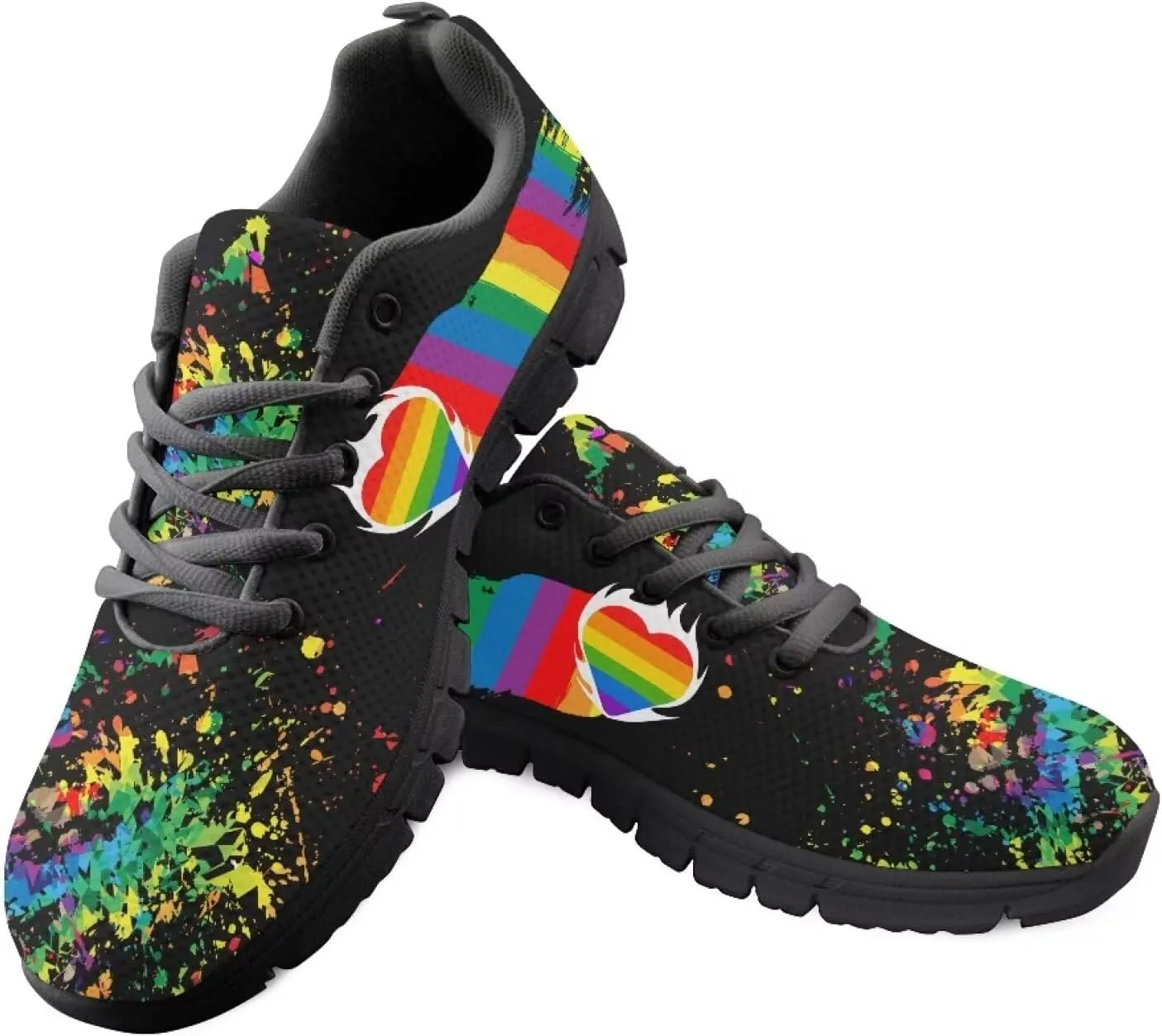 Kuiaobaty Women's Fashion Sneakers Men's Athletic Shoes Walking Running Tennis Shoes Lace-up Lightweight Breathable