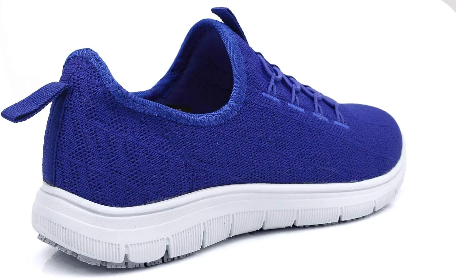 Laforst Jewel 3155 Womens Synthetic Mesh Upper Lace Up Slip Resistant Server Waitress Slip On Sneaker Free Socks