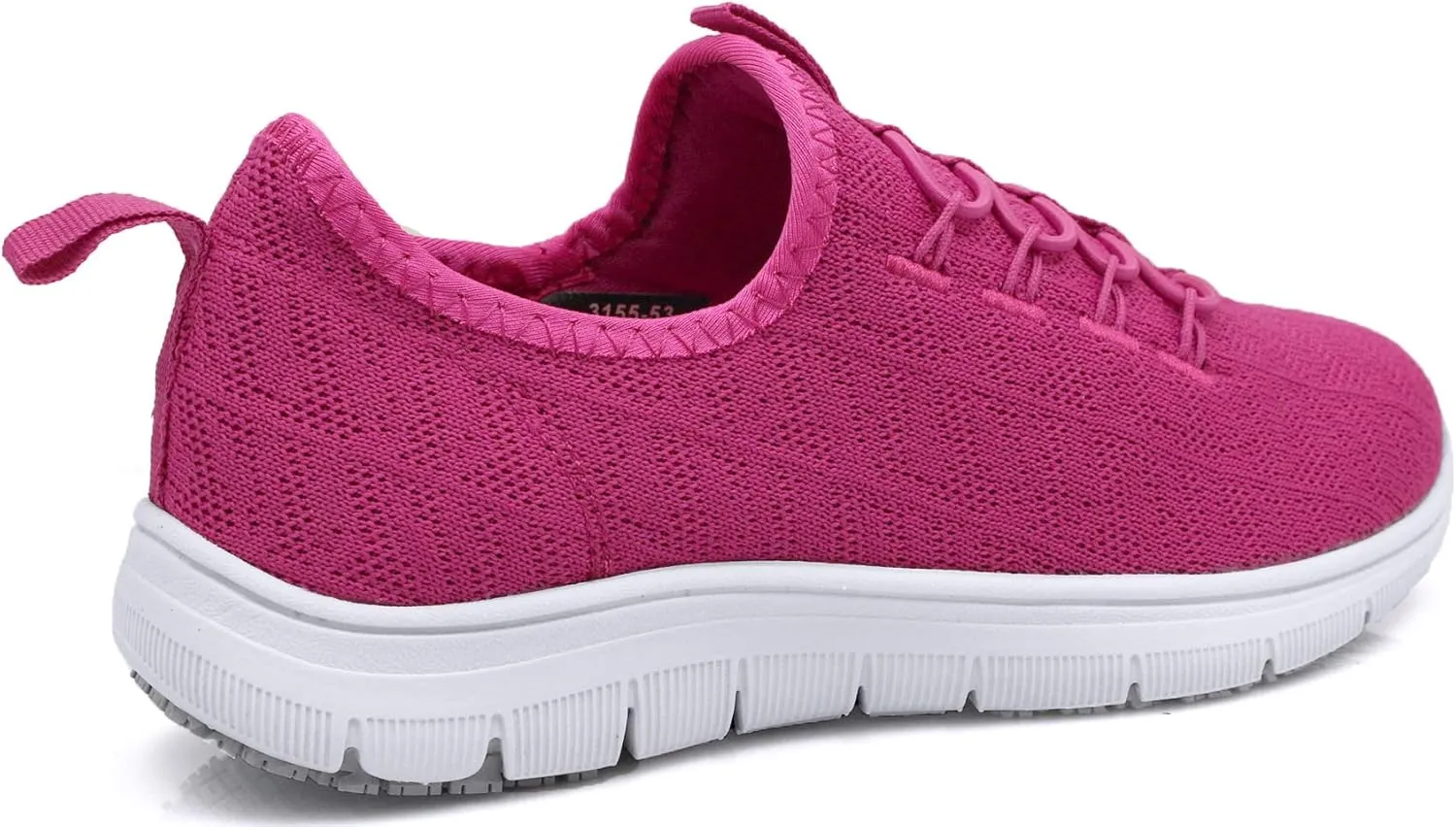 Laforst Jewel 3155 Womens Synthetic Mesh Upper Lace Up Slip Resistant Server Waitress Slip On Sneaker Free Socks