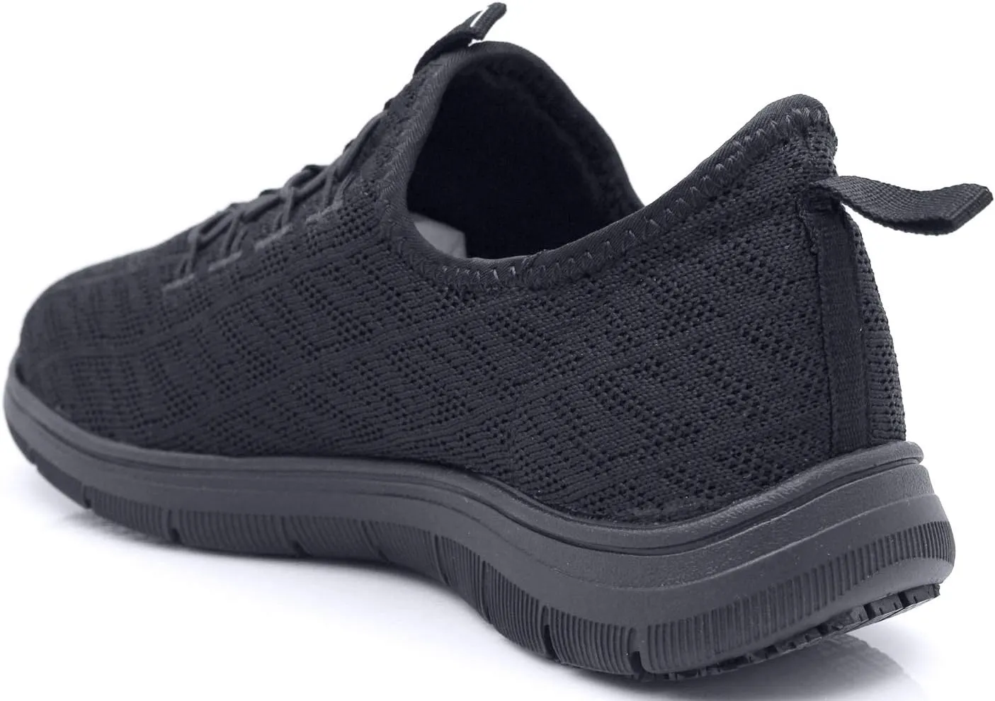 Laforst Jewel 3155 Womens Synthetic Mesh Upper Lace Up Slip Resistant Server Waitress Slip On Sneaker Free Socks