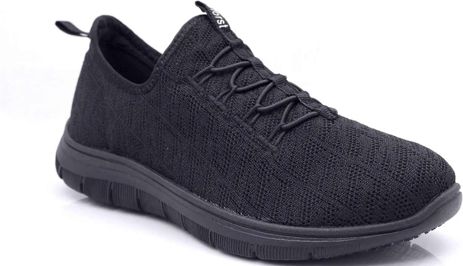 Laforst Jewel 3155 Womens Synthetic Mesh Upper Lace Up Slip Resistant Server Waitress Slip On Sneaker Free Socks