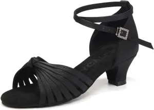 Latin Ballroom Dance Shoes Girls Latin Dance Shoes Low Heels Salsa Tango Professional Performance Practice Dance Shoes for Girls Kids