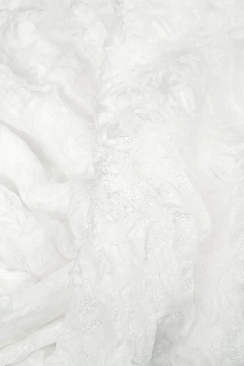 Layered White Light Silk Tunic
