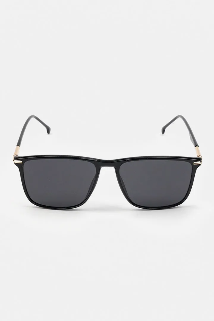 Lightweight Square Sunglasses - Black