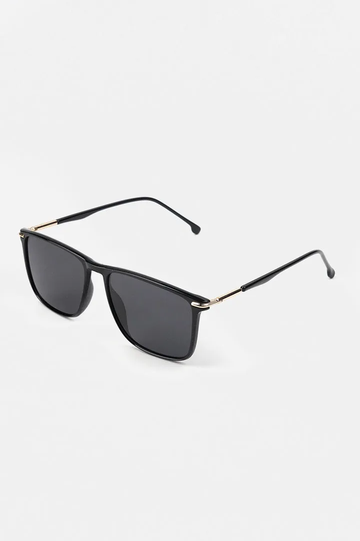 Lightweight Square Sunglasses - Black
