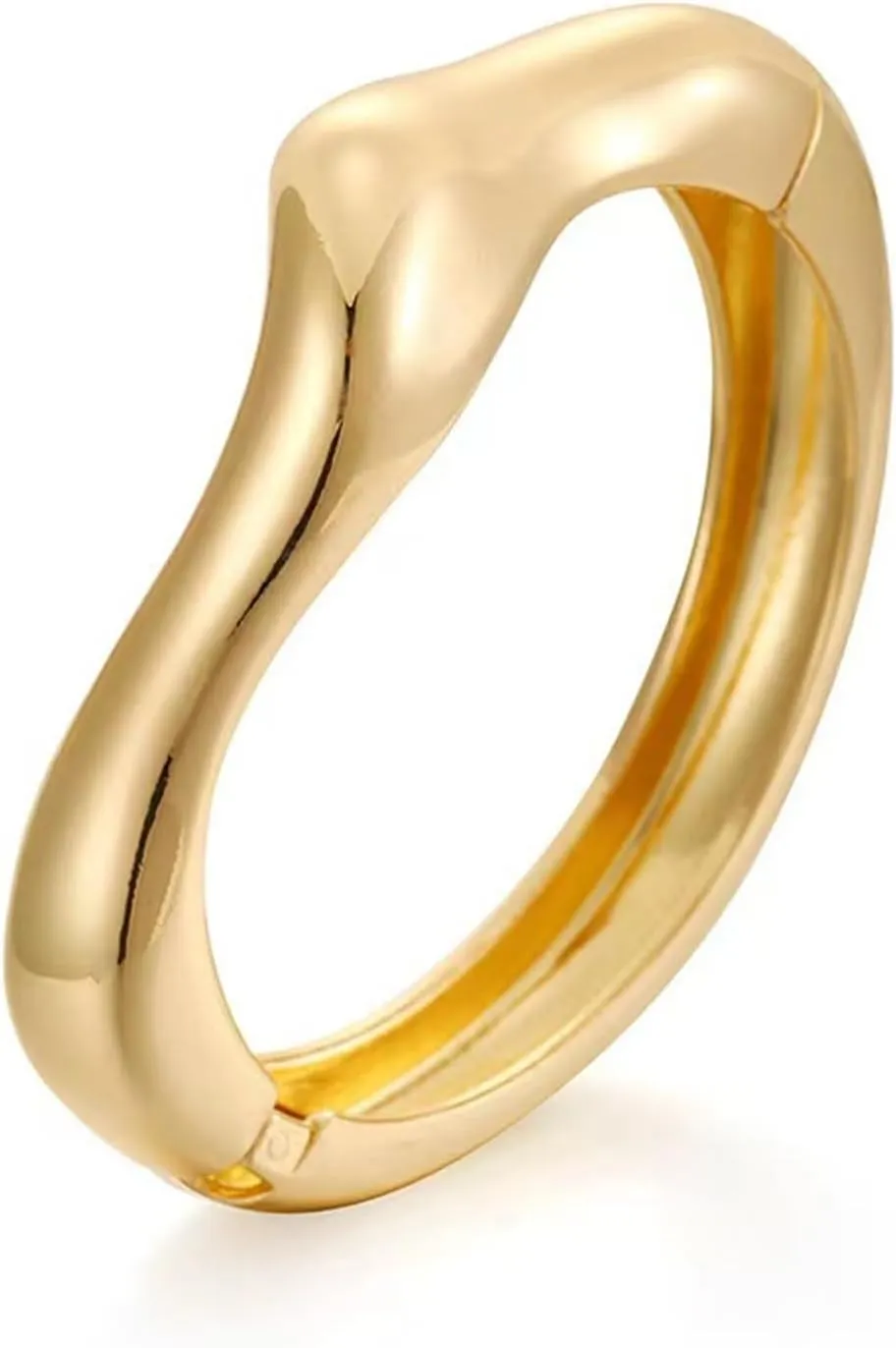 Long tiantian Gold Bracelets for Women Gold Bangles Cuff Bracelets Chunky Gold Bangle Bracelets Irregular Gold Cuff Bracelets Trendy Gold Jewelry Gift for Women