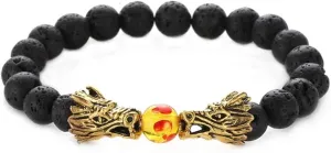Lucky Dragon Bracelets for Men Women Straighten Your Crown Good Luck Chinese New Year Dragon Gift Fidget Bracelet Family Birthday Anniversary