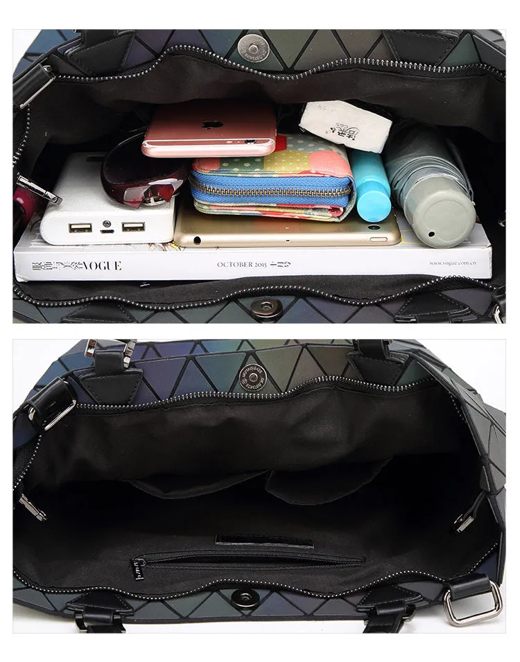 Luminous Black Diamond Handbag