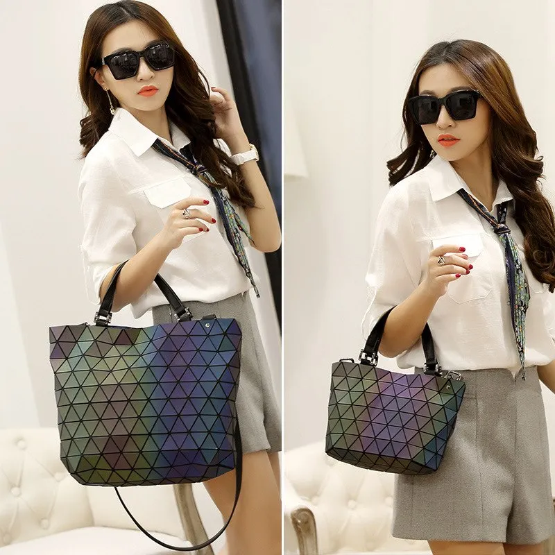 Luminous Black Diamond Handbag