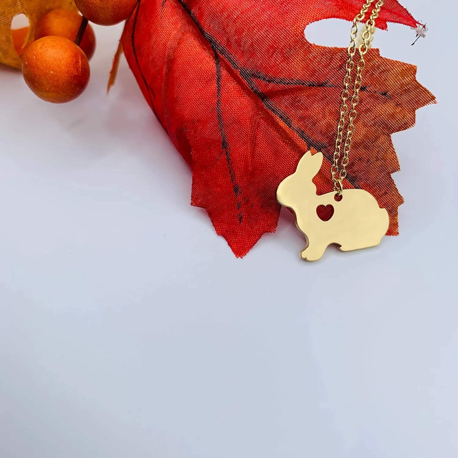 Mall of Style Bunny Jewelry - Easter Necklace for Women - Easter Jewelry - Rabbit Pendant