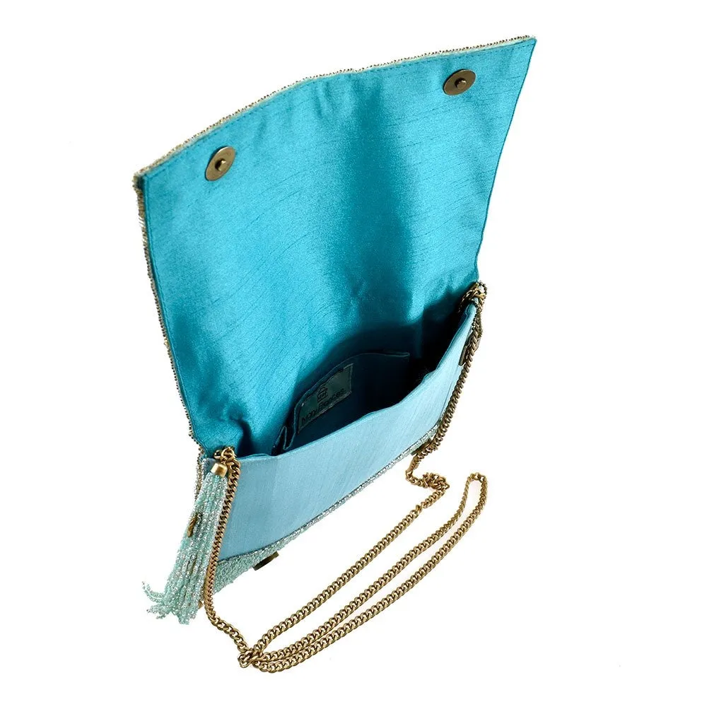 Mary Frances Ariel Disney The Little Mermaid Beaded Cross body Clutch