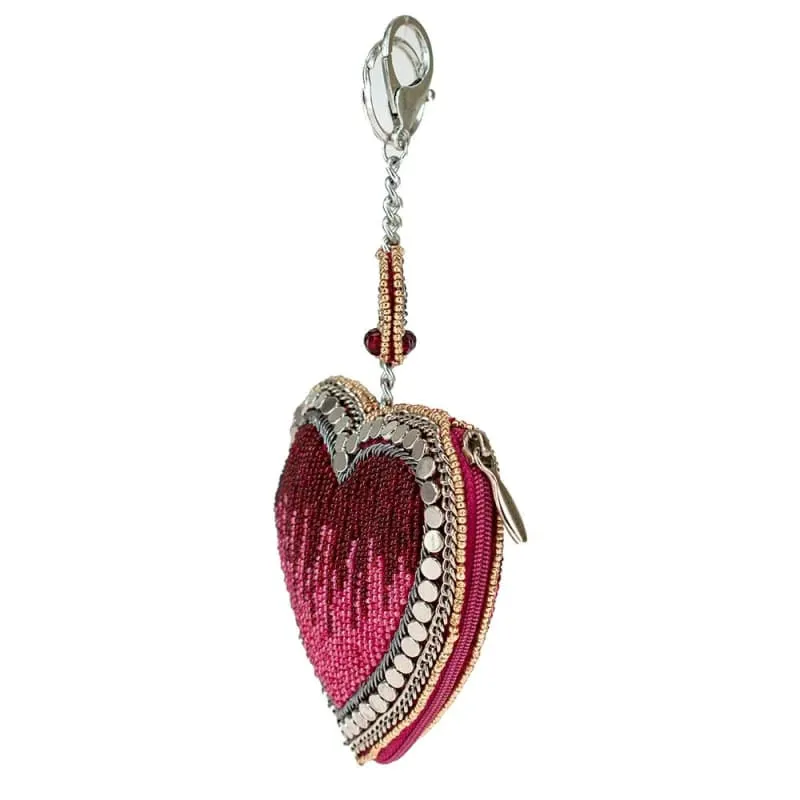 Mary Frances Have a Heart Coin Purse/Key Fob S001-709
