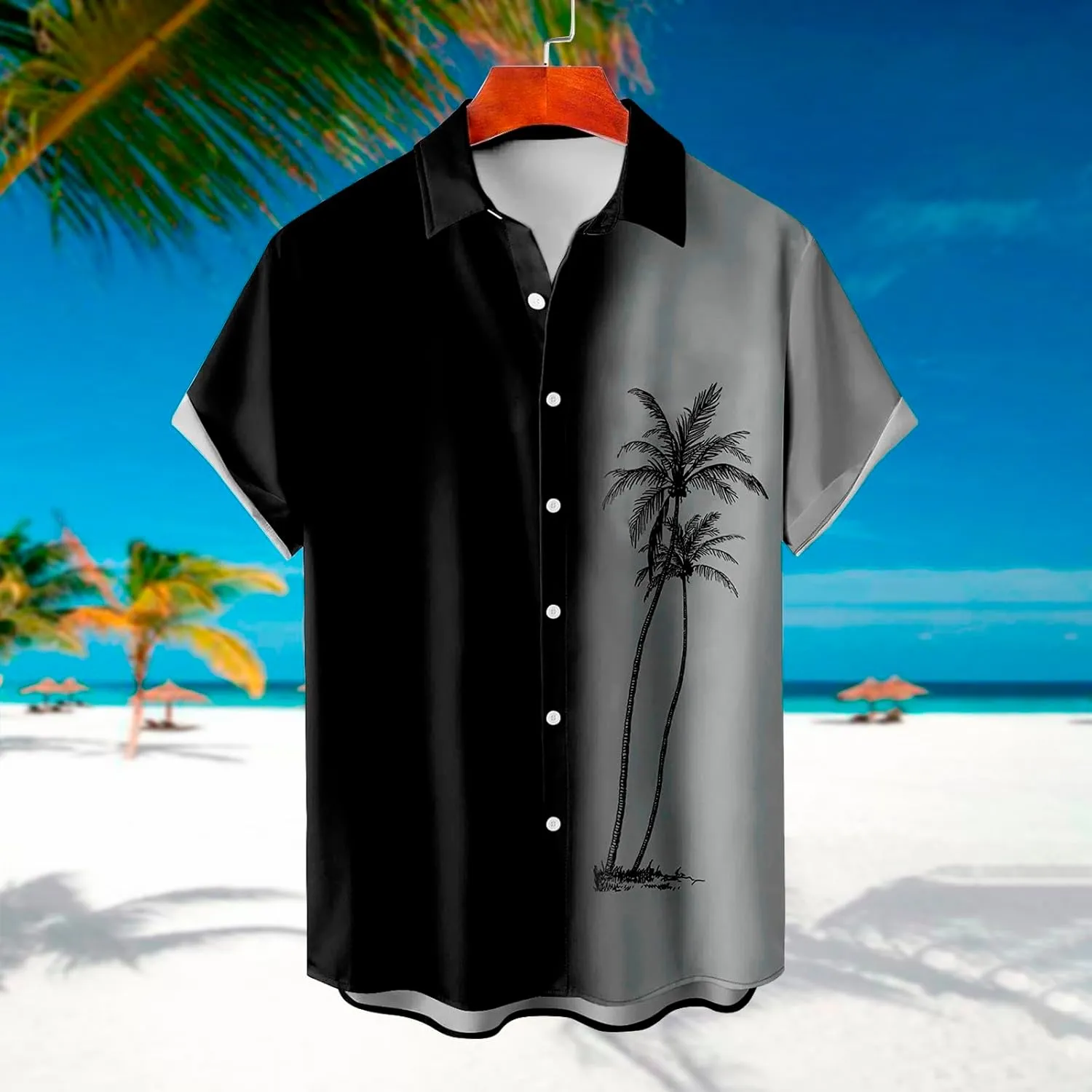 Men Hawaiian Shirts Button Down Tropical Holiday Beach Shirts Tropical Shirts for Men Custom Hawaiian Shirt for Men
