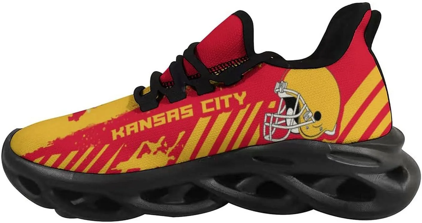 Men's American Football Flex Control Sneakers Casual Breathable Fans Sports Workout Athletic Gym Slip-on Shoes Gifts Game Day