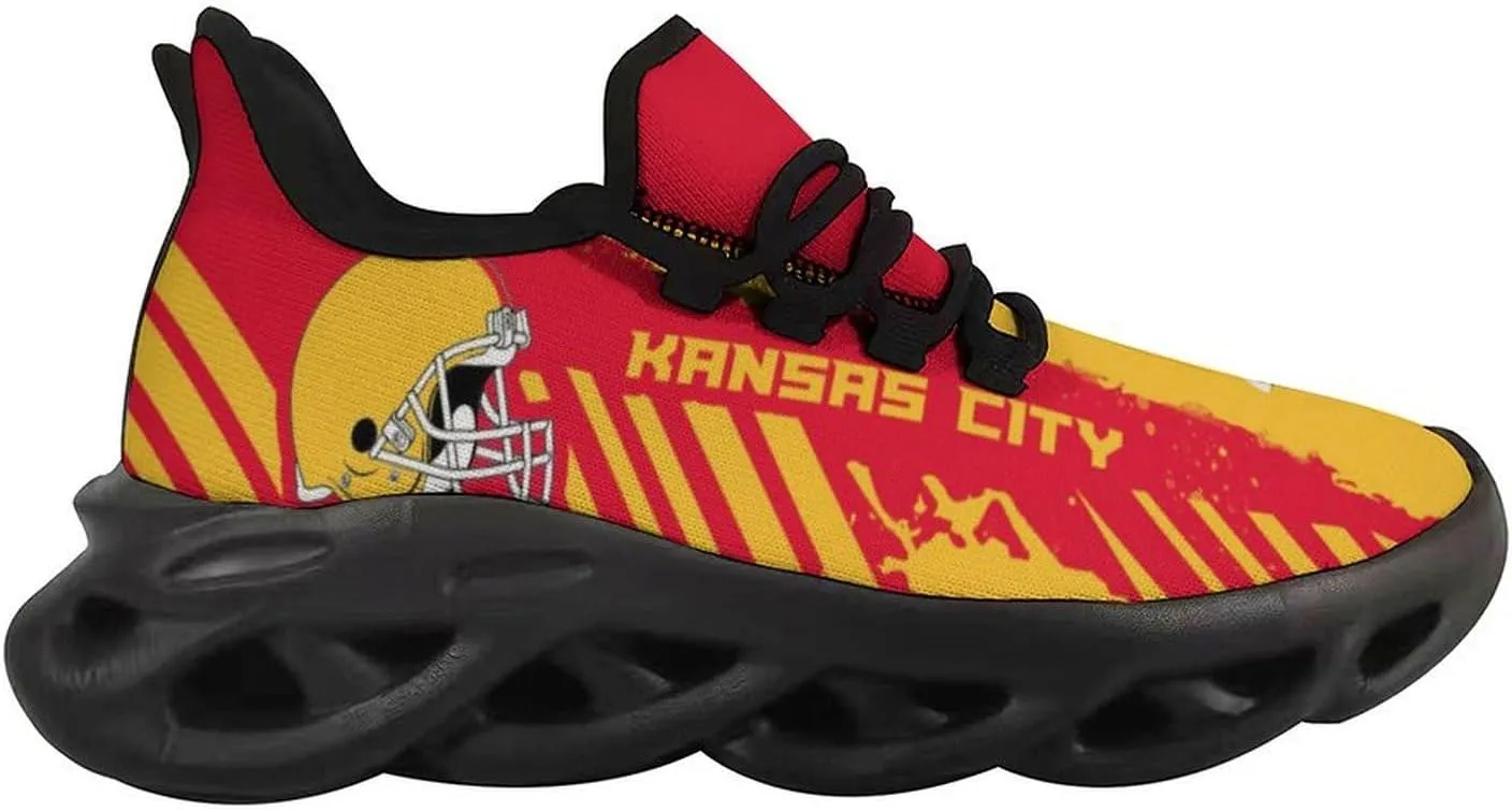 Men's American Football Flex Control Sneakers Casual Breathable Fans Sports Workout Athletic Gym Slip-on Shoes Gifts Game Day