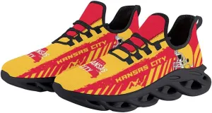 Men's American Football Flex Control Sneakers Casual Breathable Fans Sports Workout Athletic Gym Slip-on Shoes Gifts Game Day