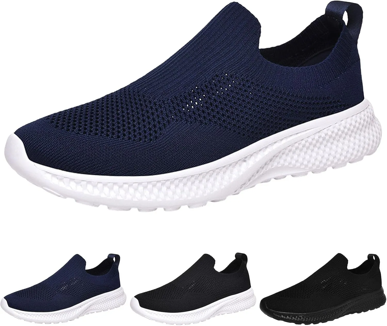 Men's Fashion Sneakers Mens Athletic Shoes Slip on Shoe for Men Walking Shoe for Men Mesh Casual Sneaker