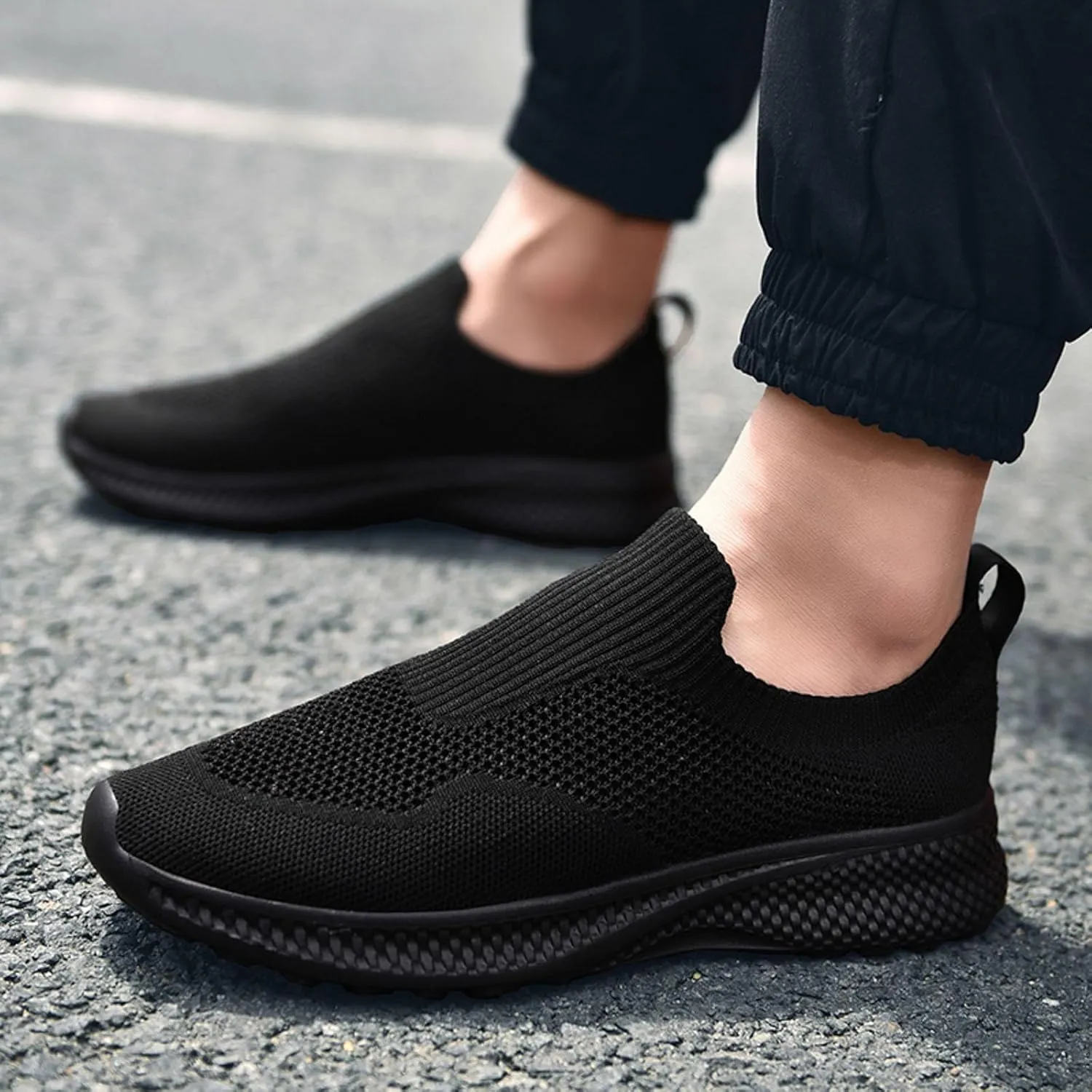 Men's Fashion Sneakers Mens Athletic Shoes Slip on Shoe for Men Walking Shoe for Men Mesh Casual Sneaker