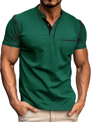 Men's Golf Polo Shirts Crewneck Dry Fit Wrinkle Free Lightweight Business Summer Shirts 2025