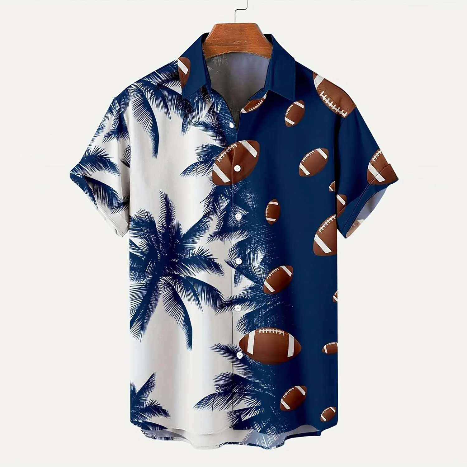 Men's Hawaiian Floral Shirts Cotton Linen Beach Flower Shirt and Long Suits Mens Printed Summer Beach Casual
