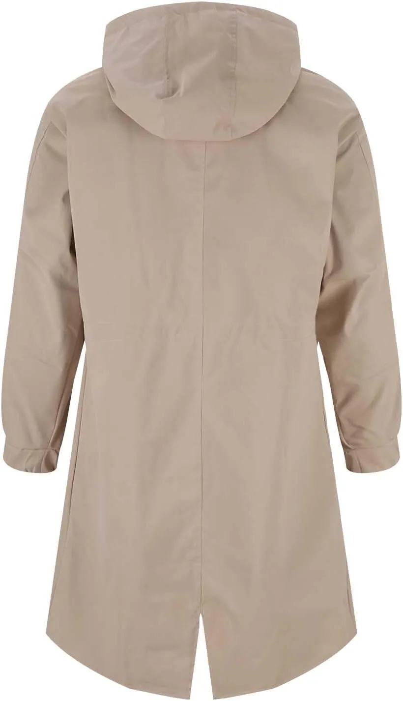 Men's Hooded Windbreaker Jacket Long Trench Coat Winter Warm Overcoat