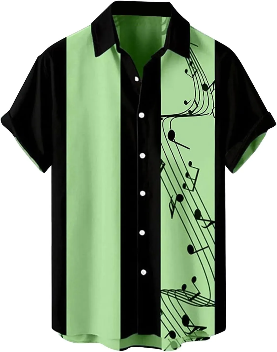 Mens Linen Shirt Short Sleeve Button Down Men Holiday Beach Shirts Funny Performence Printed Short Sleeve Tropical