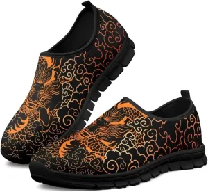 Mens Slip On Walking Shoes Non Slip Tennis Shoes Lightweight Breathable Mesh Fashion Workout Gym Running Sneakers US Size 5-14