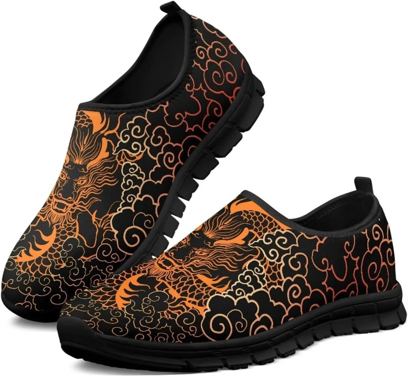 Mens Slip On Walking Shoes Non Slip Tennis Shoes Lightweight Breathable Mesh Fashion Workout Gym Running Sneakers US Size 5-14