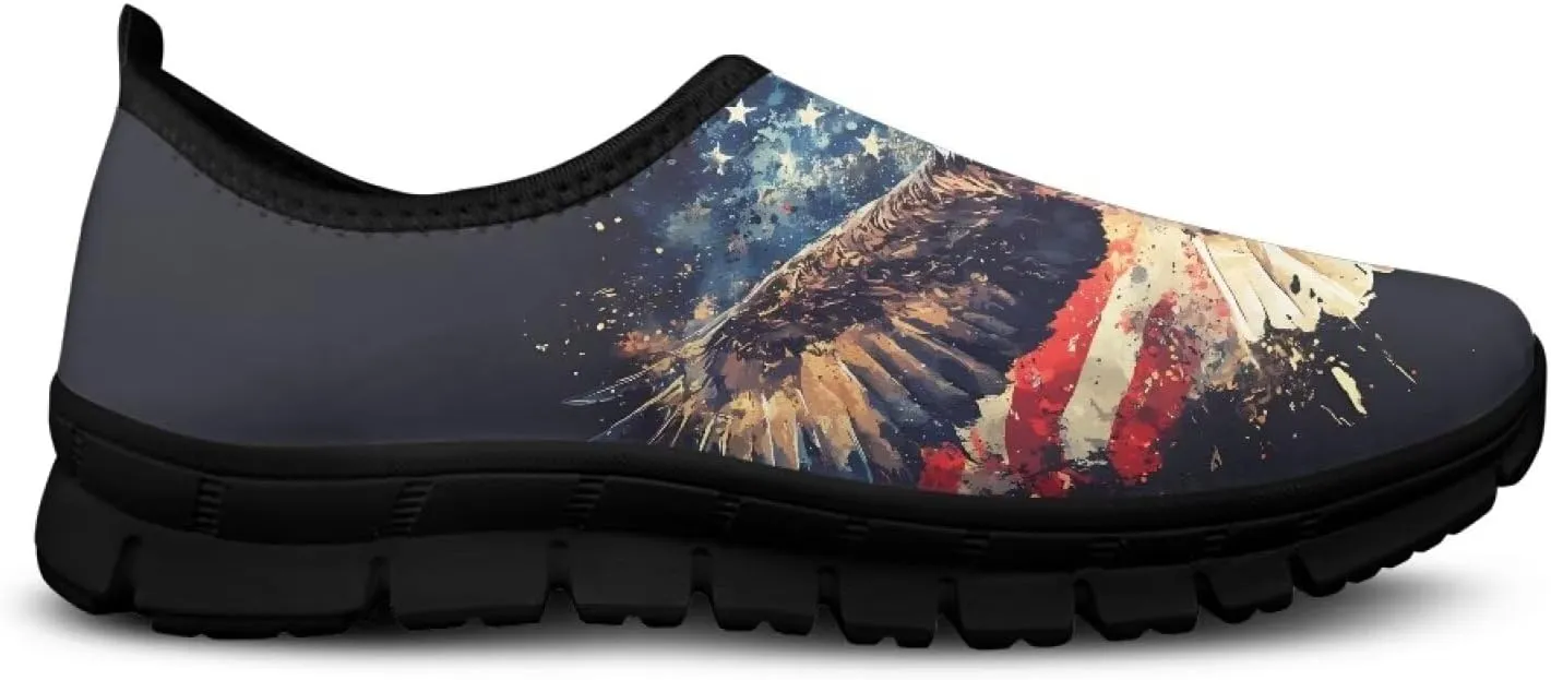 Mens Slip On Walking Shoes Non Slip Tennis Shoes Lightweight Breathable Mesh Fashion Workout Gym Running Sneakers US Size 5-14