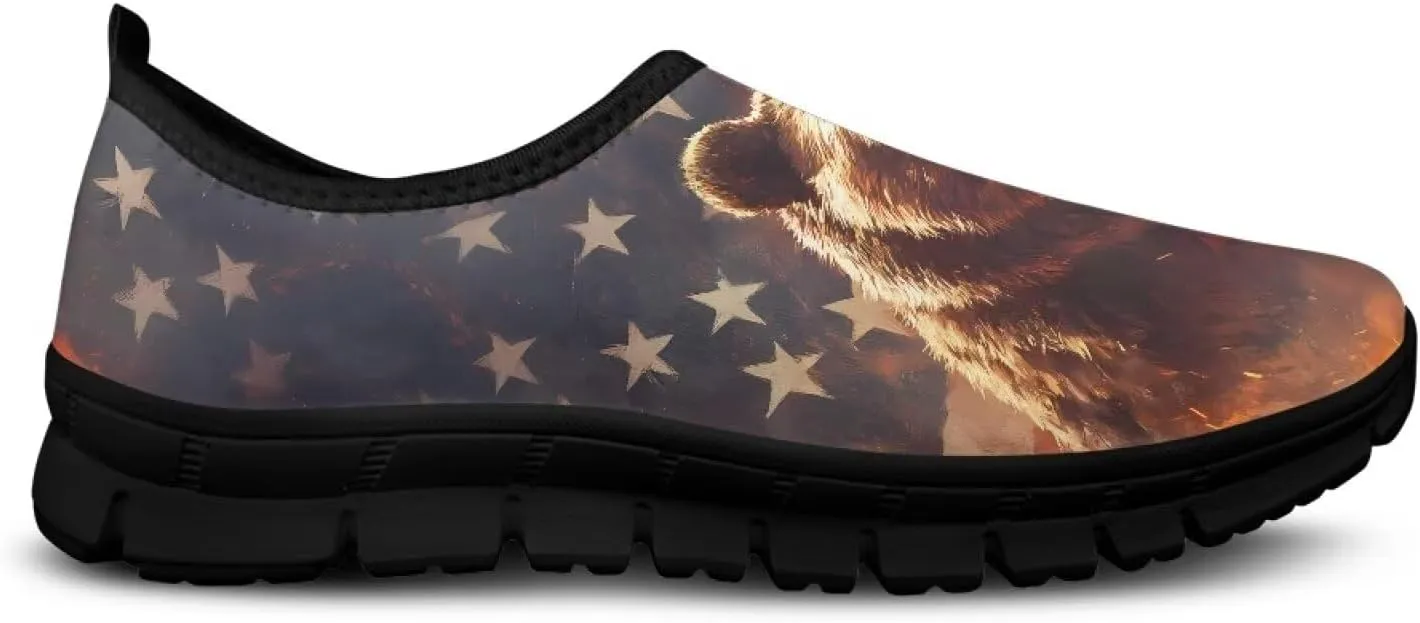 Mens Slip On Walking Shoes Non Slip Tennis Shoes Lightweight Breathable Mesh Fashion Workout Gym Running Sneakers US Size 5-14