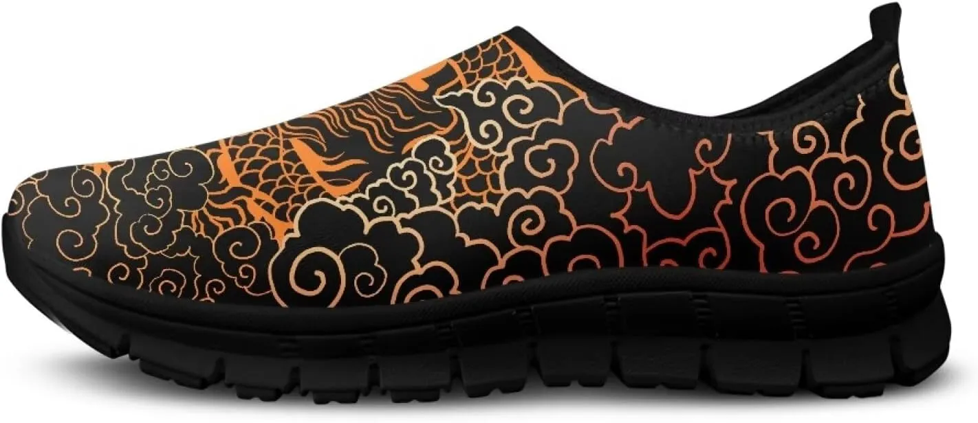 Mens Slip On Walking Shoes Non Slip Tennis Shoes Lightweight Breathable Mesh Fashion Workout Gym Running Sneakers US Size 5-14