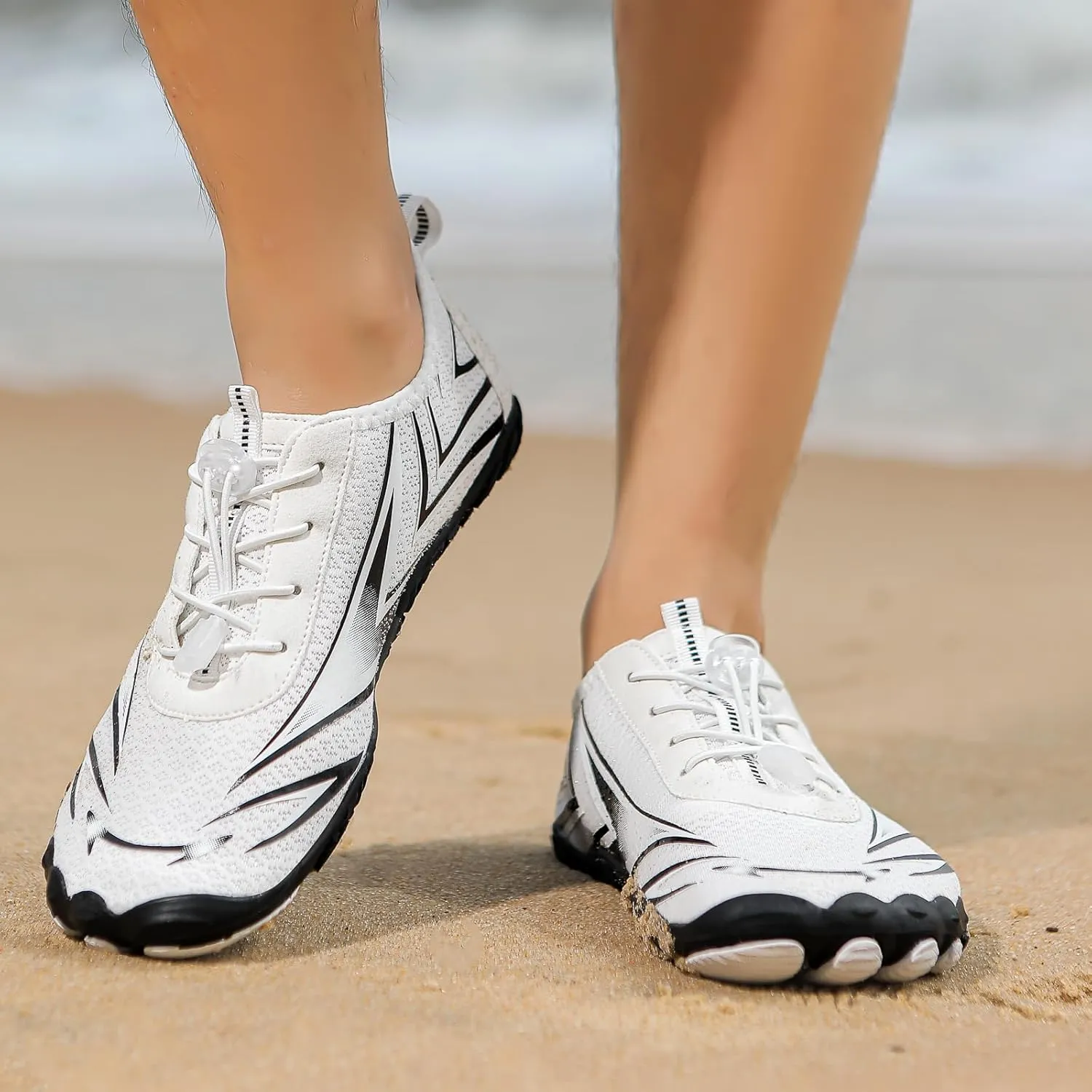 Men's Women's Barefoot Shoes Athletic Hiking Water Shoes Wide Toe Box Healthy & Non-Slip Breathable Barefoot Water Shoes Beach Pool Aqua Swim Surf Hiking Walking Shoes