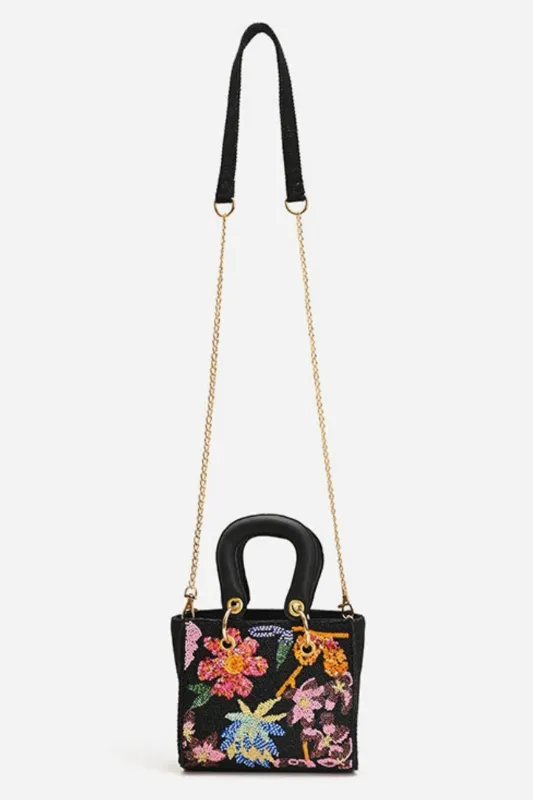 Midnight Floral Mini Bag