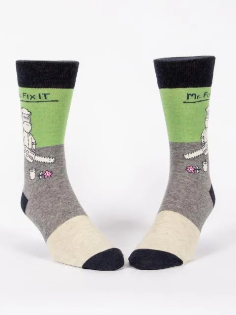 Mr.Fix It Men's-Crew Socks