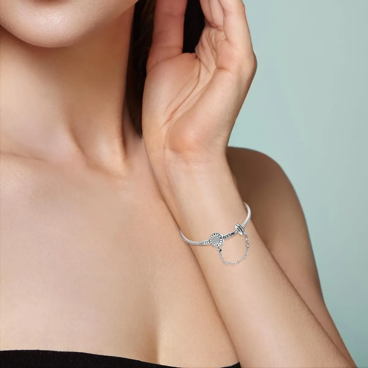 NARMO 925 Sterling Silver Bracelets for Women Love Heart Bracelets Butterfly Snake Bracelets fit Pandora Charm Beads Various Snake Charm Bracelets Size 6.7in-7.9in