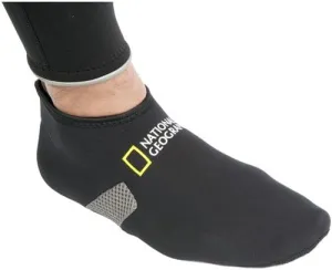 National Geographic Fitted Low Cut 2 mm Fin Socks, Booties for Snorkeling, Scuba, or Swim (2XL)