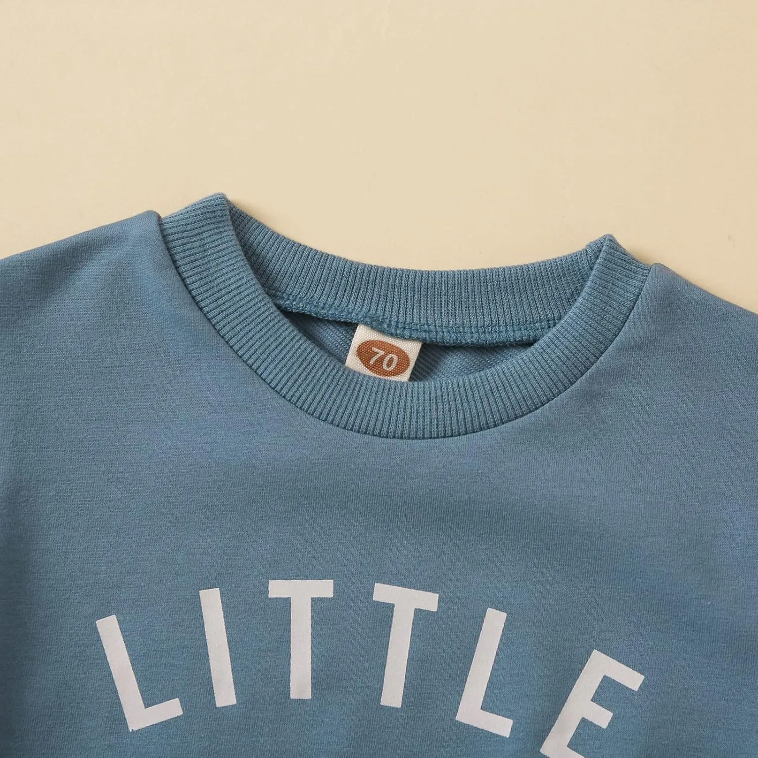 Newborn Baby Boy Fall Clothes Long Sleeve Round Neck Letter Print Sweatshirt Top Long Pants Cute Toddler Winter Outfits