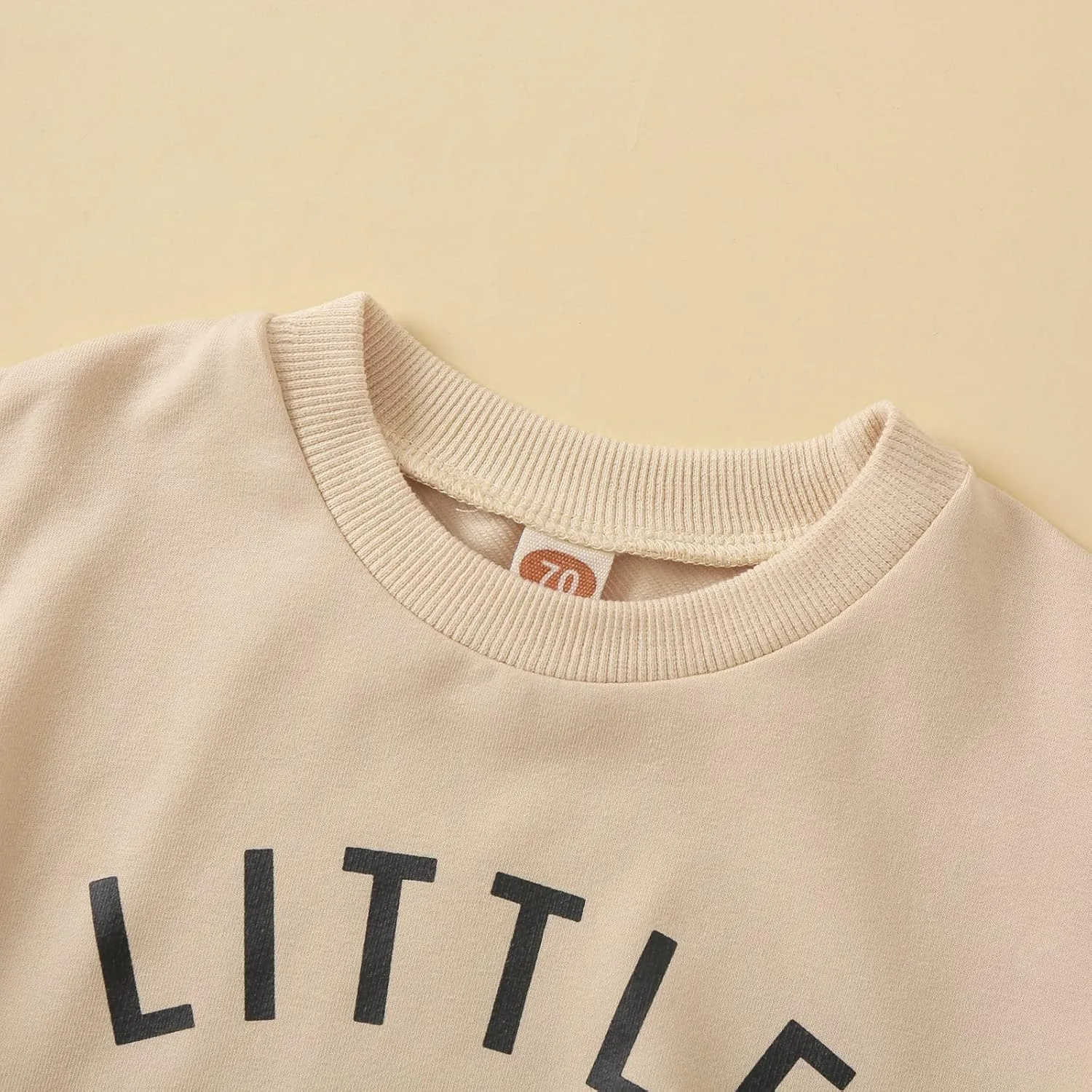 Newborn Baby Boy Fall Clothes Long Sleeve Round Neck Letter Print Sweatshirt Top Long Pants Cute Toddler Winter Outfits