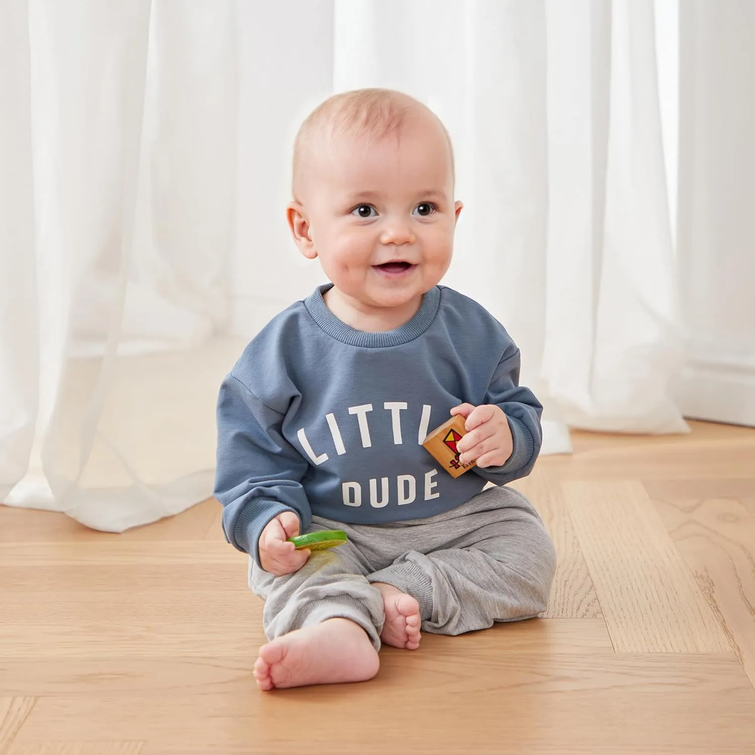 Newborn Baby Boy Fall Clothes Long Sleeve Round Neck Letter Print Sweatshirt Top Long Pants Cute Toddler Winter Outfits