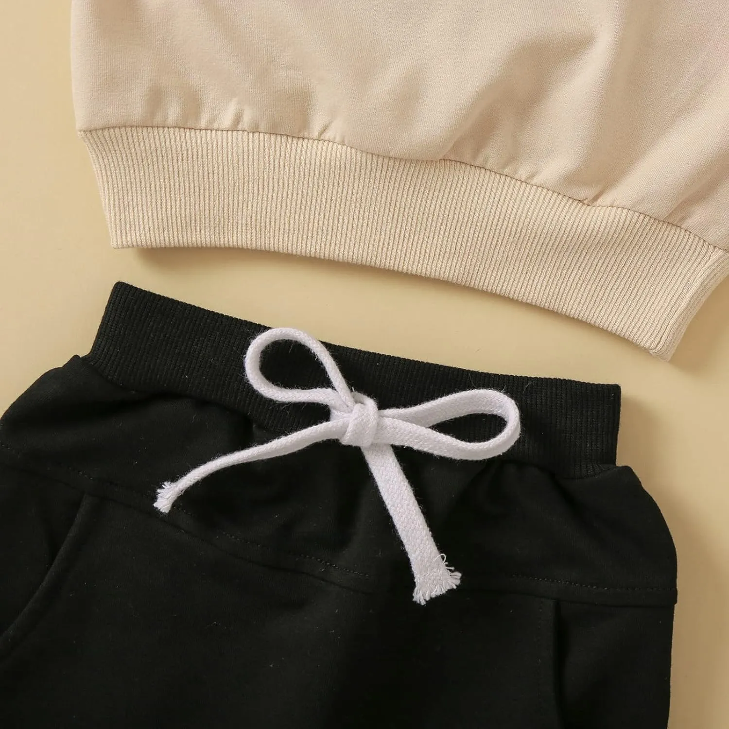 Newborn Baby Boy Fall Clothes Long Sleeve Round Neck Letter Print Sweatshirt Top Long Pants Cute Toddler Winter Outfits