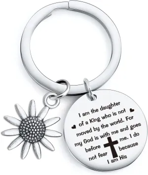 NOTHERS RSZOTW Daughter Jewelry Religiou Jewelry Wife Keychain Christian Gift Faith Religiou Keychain Mother Gift Niece Gift Sister Keychain Christian Jewelry Goddaughter Keychain