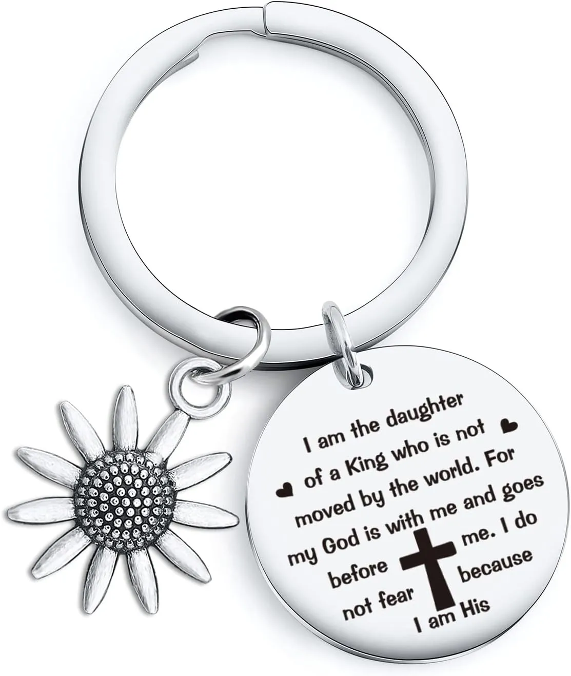 NOTHERS RSZOTW Daughter Jewelry Religiou Jewelry Wife Keychain Christian Gift Faith Religiou Keychain Mother Gift Niece Gift Sister Keychain Christian Jewelry Goddaughter Keychain