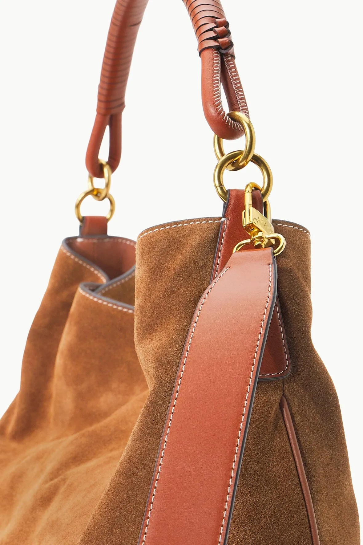 PERRY BAG | TAN SUEDE
