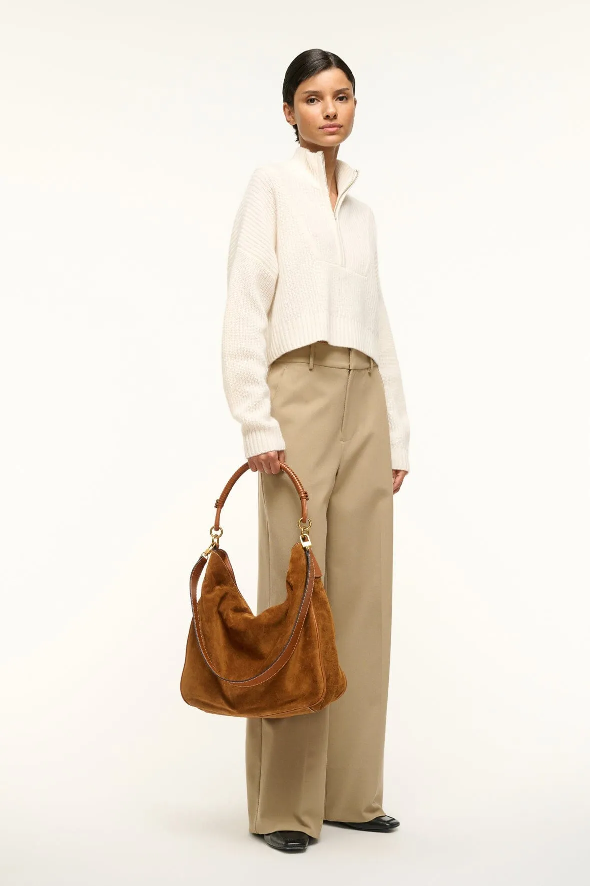 PERRY BAG | TAN SUEDE