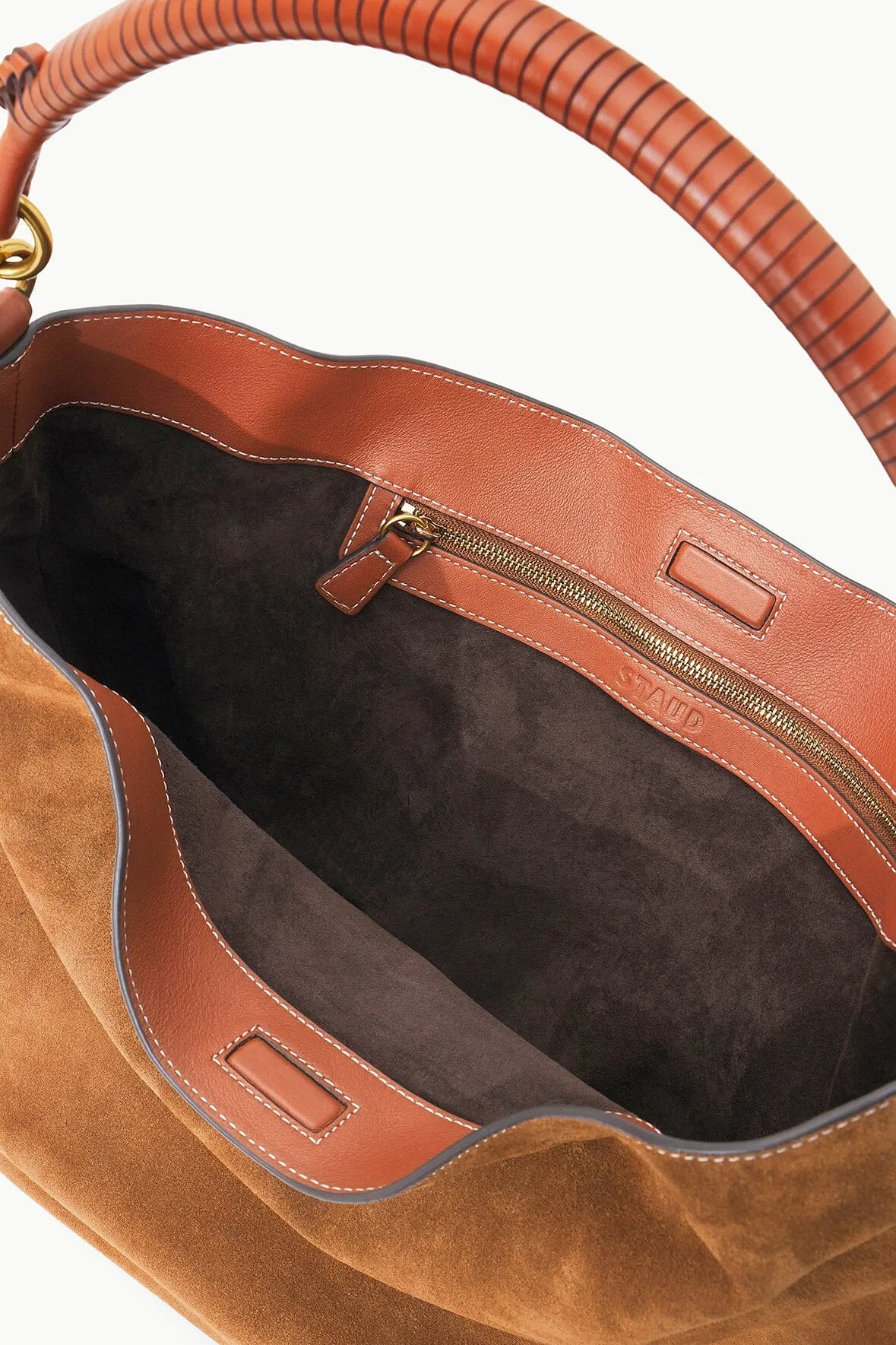 PERRY BAG | TAN SUEDE