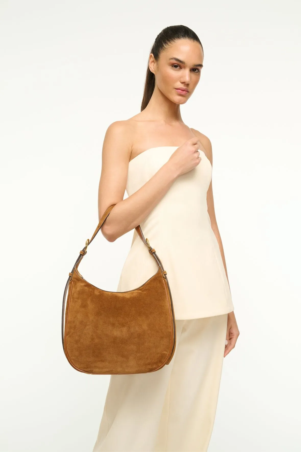 PINE HOBO | TAN SUEDE