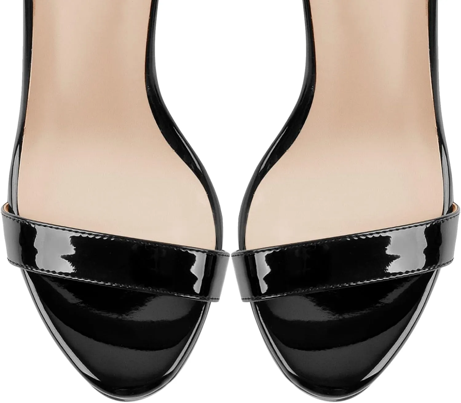 Platform Stiletto High Heels for Women, Round Open Toe Ankle Strap Sexy Heeled Sandals for Wedding Party Dress