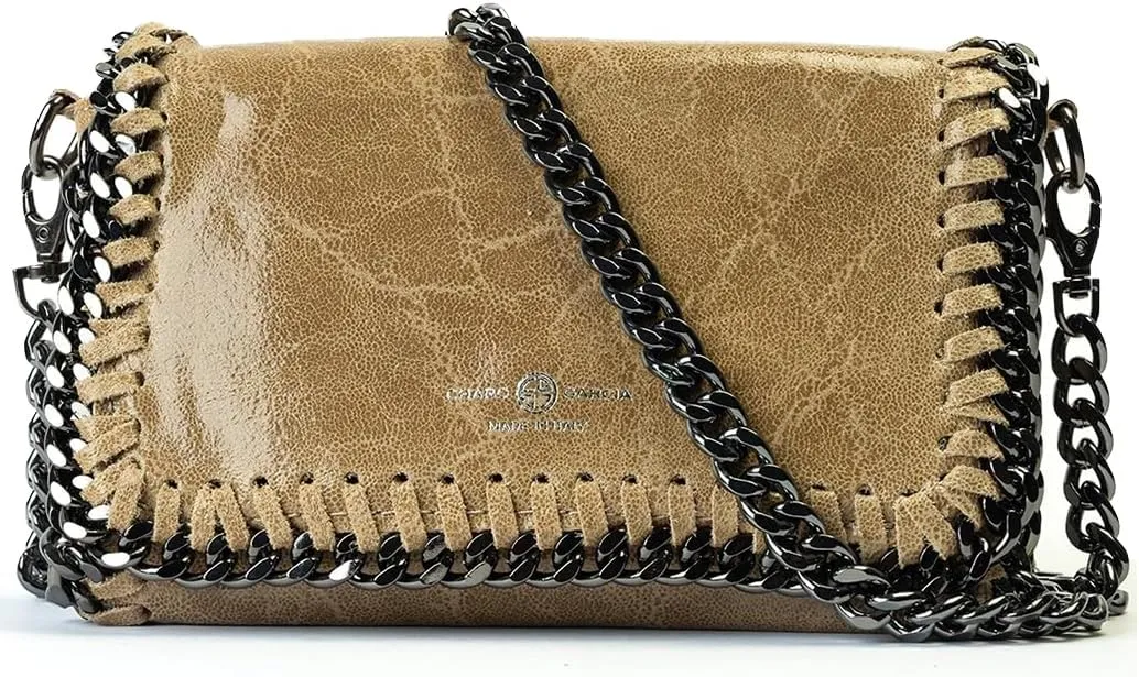 Premium Italian Leather Handmade in Florence, Italy. Small Crossbody Bag for Women with a Detachable Strap Made in Italy.